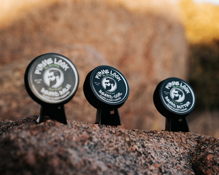 Firme Look Beard Care products – natural balm and butter made in Albuquerque NM