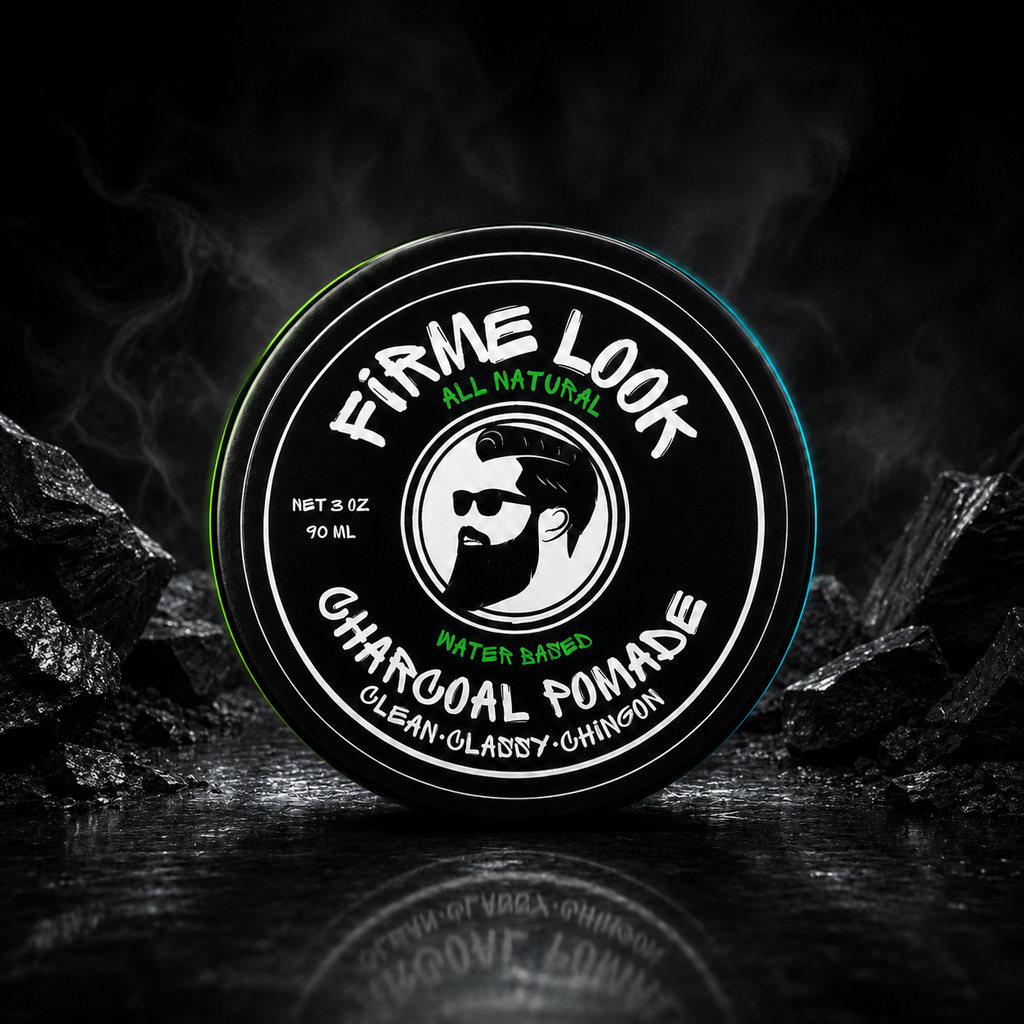 Charcoal Pomade | Shine & Depth – Firme Look