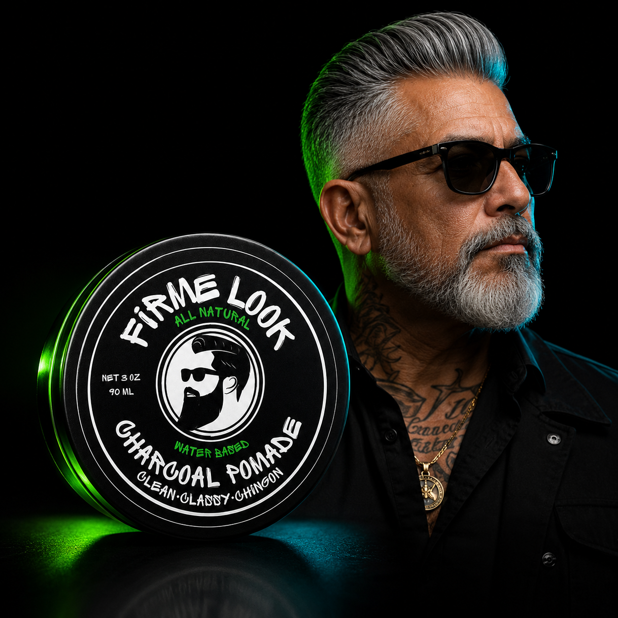 Charcoal Pomade | Shine & Depth – Firme Look