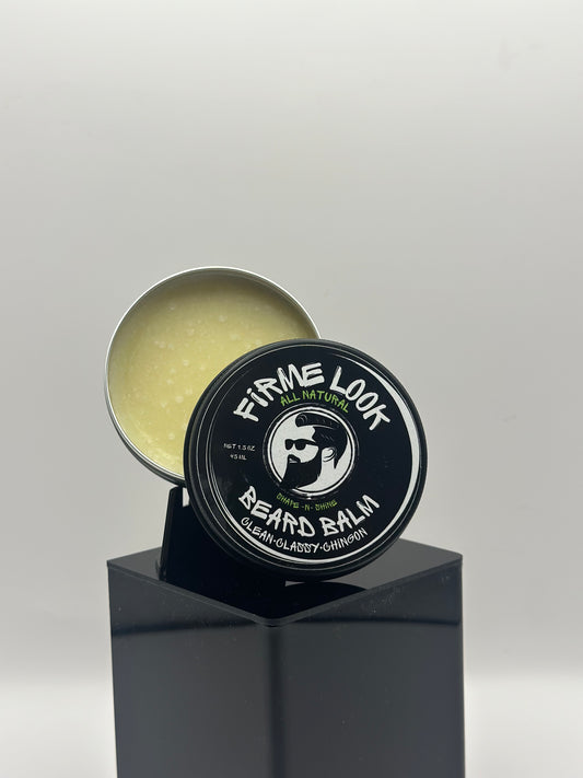 natural beard balm for men strong hold firme look